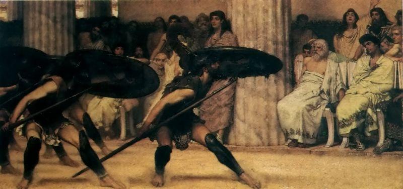 Laura Theresa Alma-Tadema A Pyrrhic Dance Sir Lawrence Alma oil painting image